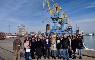 Future 4.0 project team in Durres Port, Tirana, Albania